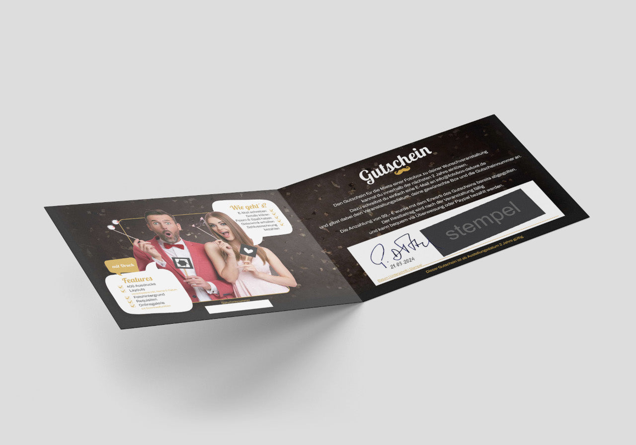 Der FOTOBOX! Gutschein